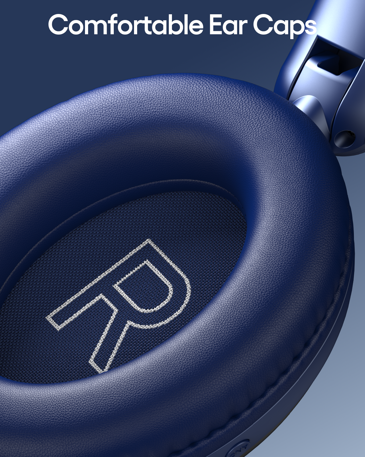 TAGRY Active Noise Cancelling Headphones 100H Playtime Wireless Over Ear Bluetooth Headphones Fast Charging Earphones with Deep Bass Comfort Light Weight Headsets for Travel Home Office PC Navy