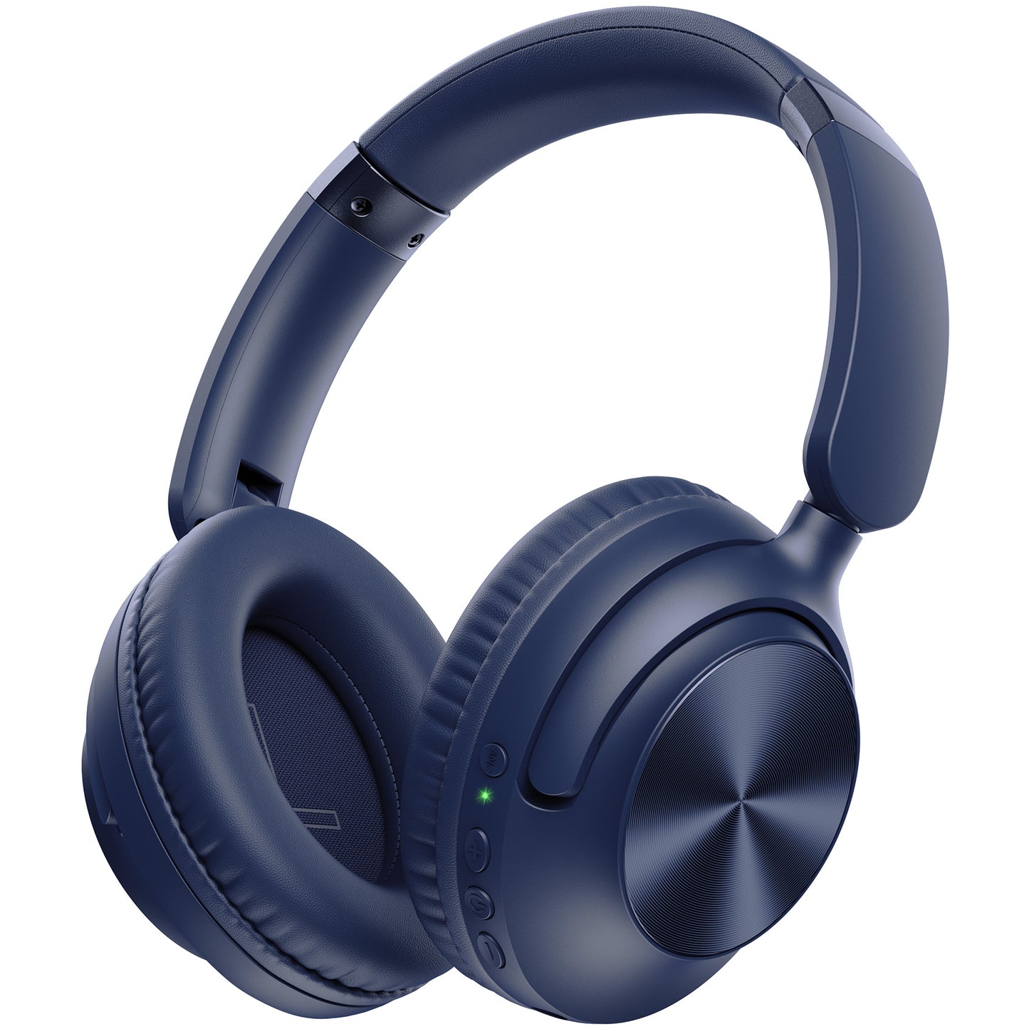 TAGRY Active Noise Cancelling Headphones 100H Playtime Wireless Over Ear Bluetooth Headphones Fast Charging Earphones with Deep Bass Comfort Light Weight Headsets for Travel Home Office PC Navy